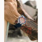Citizen Promaster Diver Watch - Orange Face + Blue Strap BN0169-03X Citizen Promaster Diver Watch - Orange Face + Blue Strap BN0169-03X