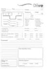 PADI Adventure Log Refill Dive Log Pages