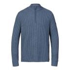 Musto Mens Marina 1/2 Zip Knit Sweater - Slate Blue Musto Mens Marina 1/2 Zip Knit Sweater - Slate Blue
