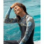 Roxy Womens 3/2mm Marine Bloom Wetsuit - Chest Zip GBS Womens Steamer