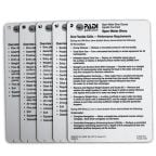 PADI Open Water Aquatic Cue Cards (5 Slates) PADI Open Water Aquatic Cue Cards (5 Slates)