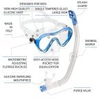 Cressi Sky VIP Jr Kids Snorkel Set
