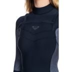 Roxy Syncro Womens 4/3 CZ Steamer Wetsuit - Jet Gry/Coral Flme/Temple Gold