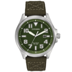 Citizen Mens Green Military Eco-Drive 200M Watch | AW1410-16X Citizen Mens Green Military Eco-Drive 200M Watch | AW1410-16X