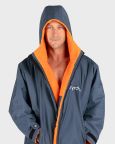 Dryrobe Advance Long Sleeve Changing Robe | Grey & Orange Dryrobe Advance Long Sleeve Changing Robe | Grey & Orange