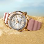 Citizen Ladies Divers Watch - Grey/Gold + Pink Strap EO2023-00A Citizen Ladies Divers Watch - Grey/Gold + Pink Strap EO2023-00A