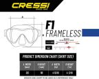 Cressi F1 Frameless Single Lens Diving Mask