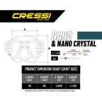 Cressi Nano Mask - Low Volume Freediving Mask Cressi Nano Mask - Low Volume Freediving Mask