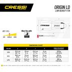Cressi Origin LD Fins - Rubber Tech Diving Fins Cressi Origin LD Fins - Rubber Tech Diving Fins