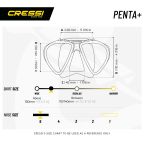 Cressi Penta + Mask With Side Windows