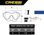 Cressi Z1 Frameless, Single Lens Dive Mask - All Colours