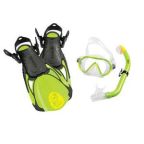 Mares Sea Friends Kids Snorkelling Set - Mask, Fins + Snorkel Set Green Mares Sea Friends Kids Snorkelling Set - Mask, Fins + Snorkel Set Green