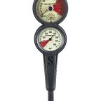 Scubapro 3 Inline 3 Gauge Console - Depth, Contents & Compass Scubapro 3 Inline 3 Gauge Console - Depth, Contents & Compass