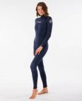Rip Curl Womens Dawn Patrol 3/2mm Wetsuit - Chest Zip GBS Steamer - Slate Rip Curl Womens Dawn Patrol 3/2mm Wetsuit - Chest Zip GBS Steamer - Slate