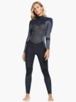 Roxy Womens Syncro 5/4/3 Wetsuit - Back Zip - Jet Black