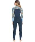 Roxy Womens 4/3mm Marine Bloom Wetsuit - Chest Zip GBS Womens Steamer