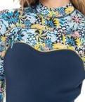Roxy Womens 4/3mm Marine Bloom Wetsuit - Chest Zip GBS Womens Steamer