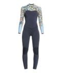 Roxy Womens 4/3mm Marine Bloom Wetsuit - Chest Zip GBS Womens Steamer