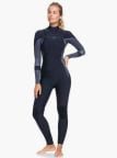 Roxy Womens 5/4/3 Syncro Chest Zip Winter Wetsuit - Jet Black
