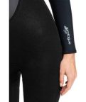 Roxy Womens 3/2mm Prologue Steamer - Flat Lock, Back Zip Wetsuit - Black