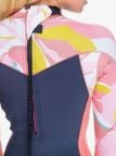 Roxy Syncro Womens 2/2 BZ Spring Suit - Jet Grey/Coral Flame/Temple Gold