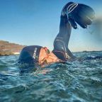 Zone3 Neoprene Open Water Swimming Cap Black / Red Zone3 Neoprene Open Water Swimming Cap Black / Red