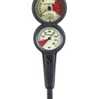 Scubapro 3 Inline 3 Gauge Console - Depth, Contents & Compass Scubapro 3 Inline 3 Gauge Console - Depth, Contents & Compass