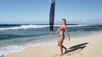 Roxy Womens 4/3 CZ POP Surf Wetsuit - Princess Blue / Beetroot Purple