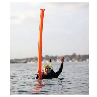 XS Scuba SMB - 1.8m Orange SMB With Oral Inflator