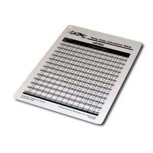 PADI Deep Stop Calculation Table - Metric