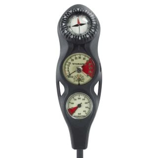 Scubapro U-Line 3 Gauge Analog Console - Contents, Depth & Compass