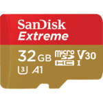 SanDisk Extreme 32GB Micro SDHC UHS-1 Card For GoPro