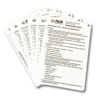 PADI Confined Water Aquatic Cue Cards (6 Slates)