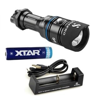 Scubapro Nova 850R Dive Torch C/W Battery & Charger
