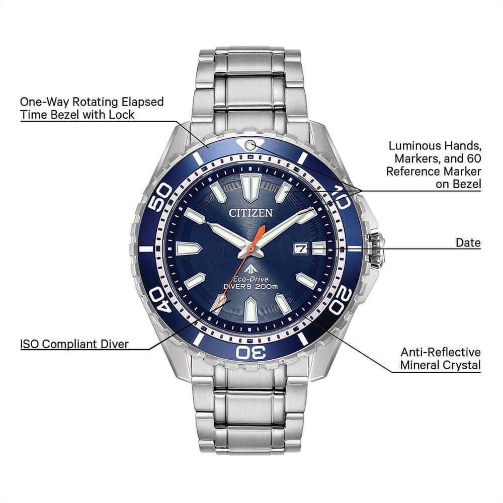 Citizen Mens Stainless Steel Promaster Divers Watch - BN0191-55L Citizen Mens Stainless Steel Promaster Divers Watch - BN0191-55L