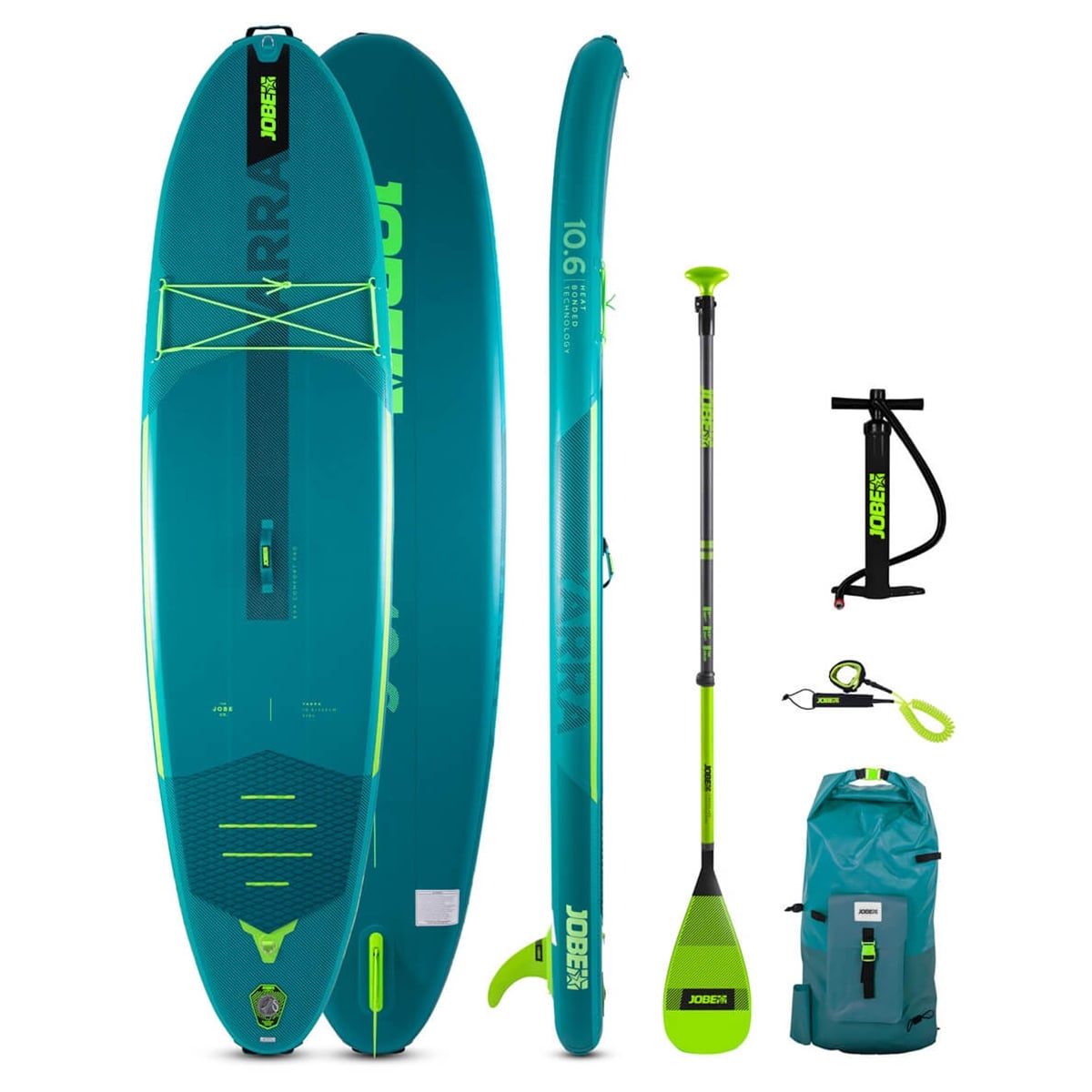 Jobe Yarra 10'6" Inflatable SUP | Paddleboard Package Teal Jobe Yarra 10'6" Inflatable SUP | Paddleboard Package Teal