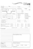 PADI Adventure Log Refill Dive Log Pages