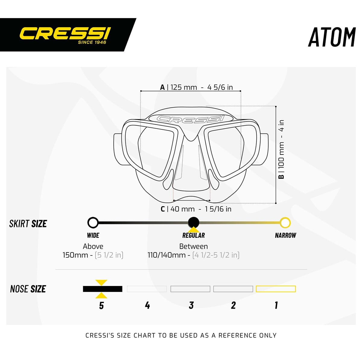 Cressi Atom Freediving Mask Cressi Atom Freediving Mask