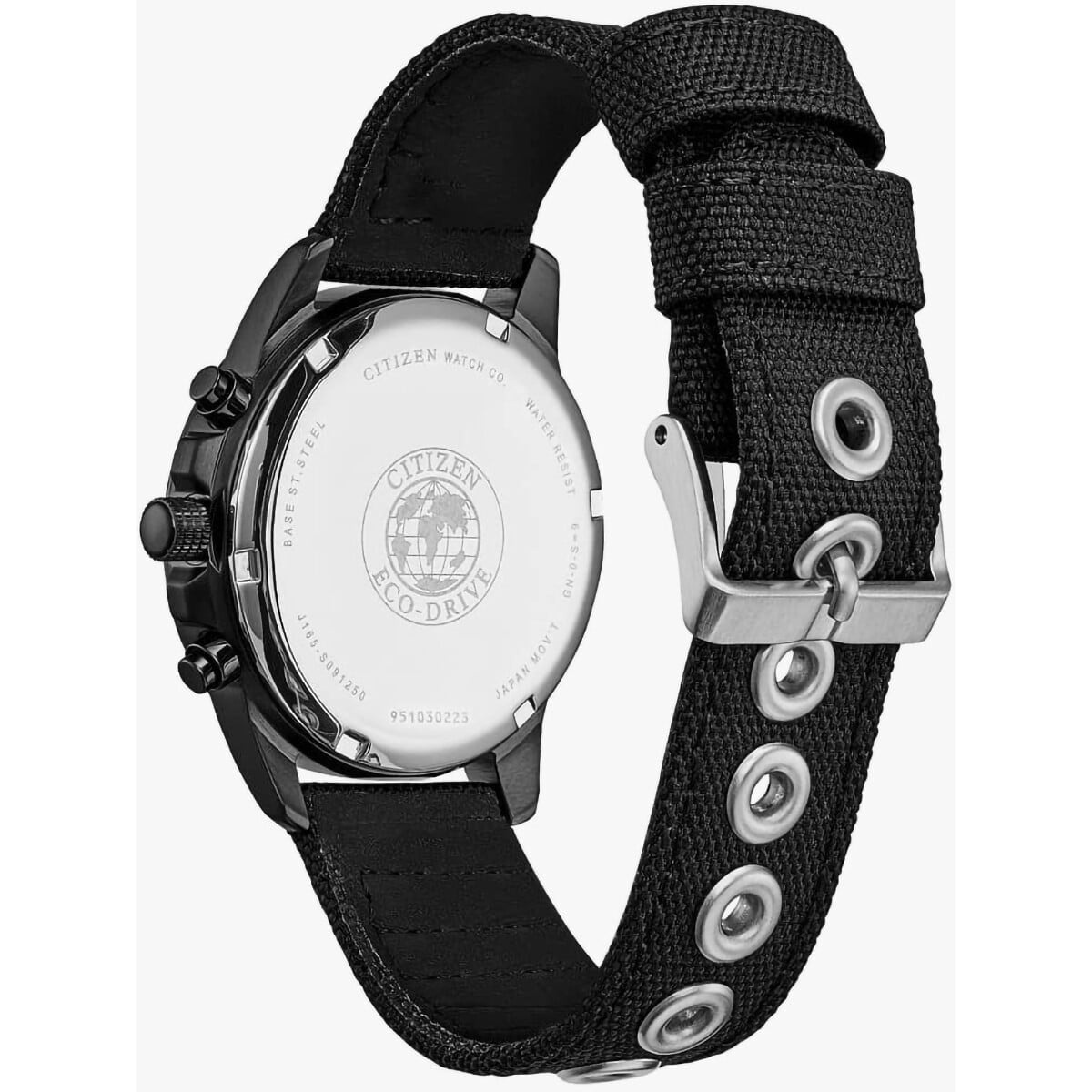 Citizen Eco-Drive Military Black Fabric Strap Watch AT0205-01E Citizen Eco-Drive Military Black Fabric Strap Watch AT0205-01E