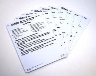 PADI Advanced Open Water Diver Instructor Cue Cards