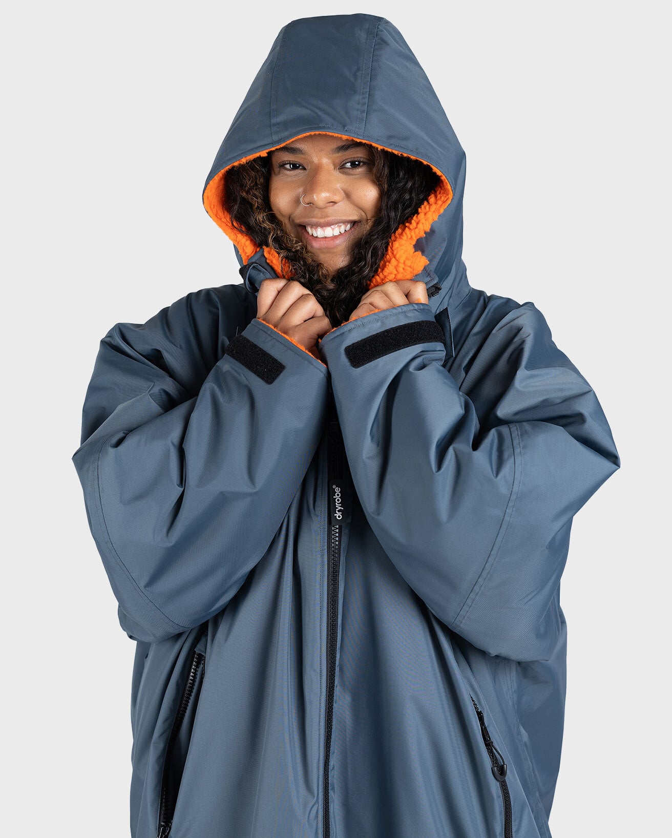 Dryrobe Advance Long Sleeve Changing Robe | Grey & Orange Dryrobe Advance Long Sleeve Changing Robe | Grey & Orange