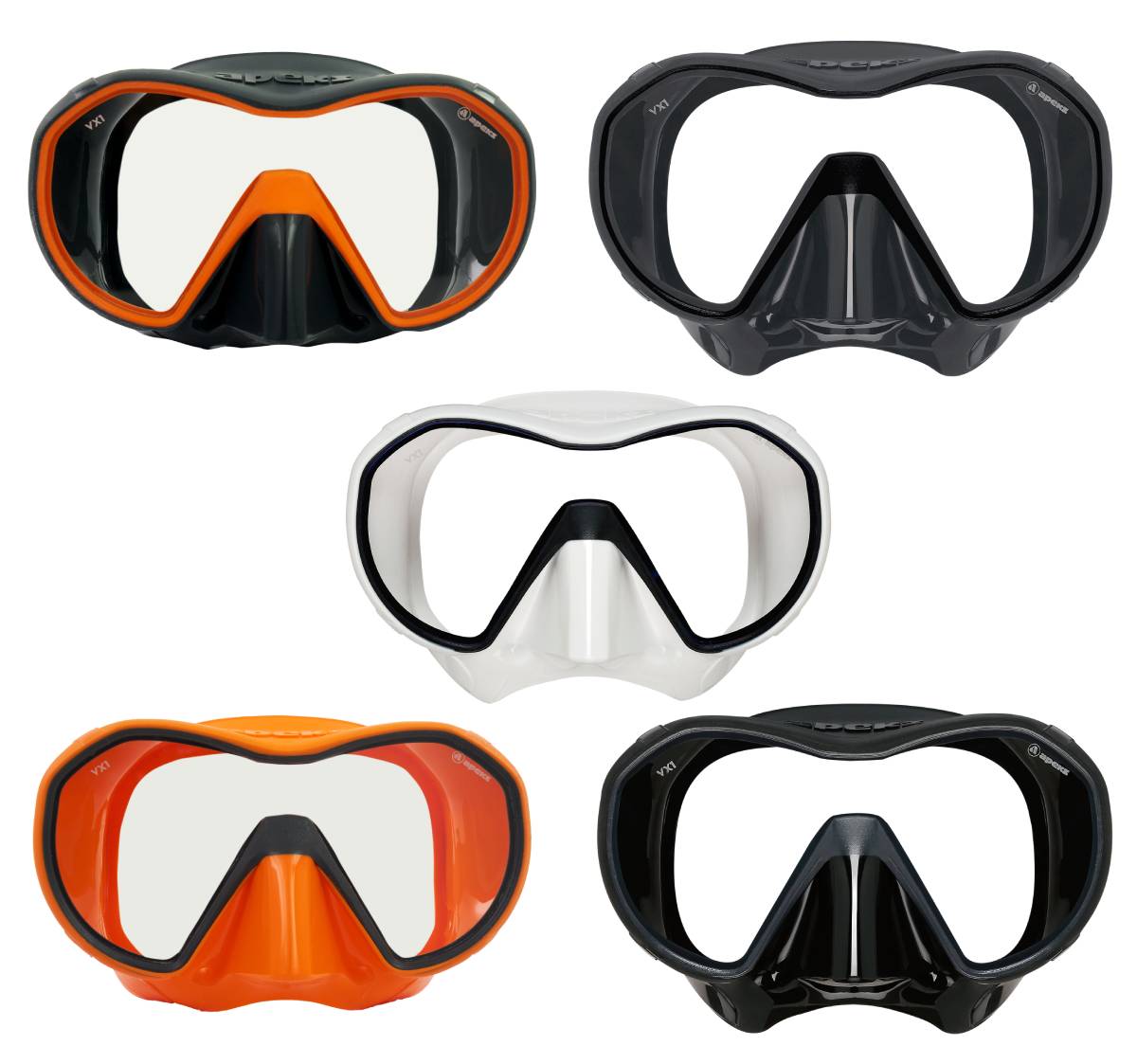 Apeks VX1 Frameless Dive Mask - Clear Lens