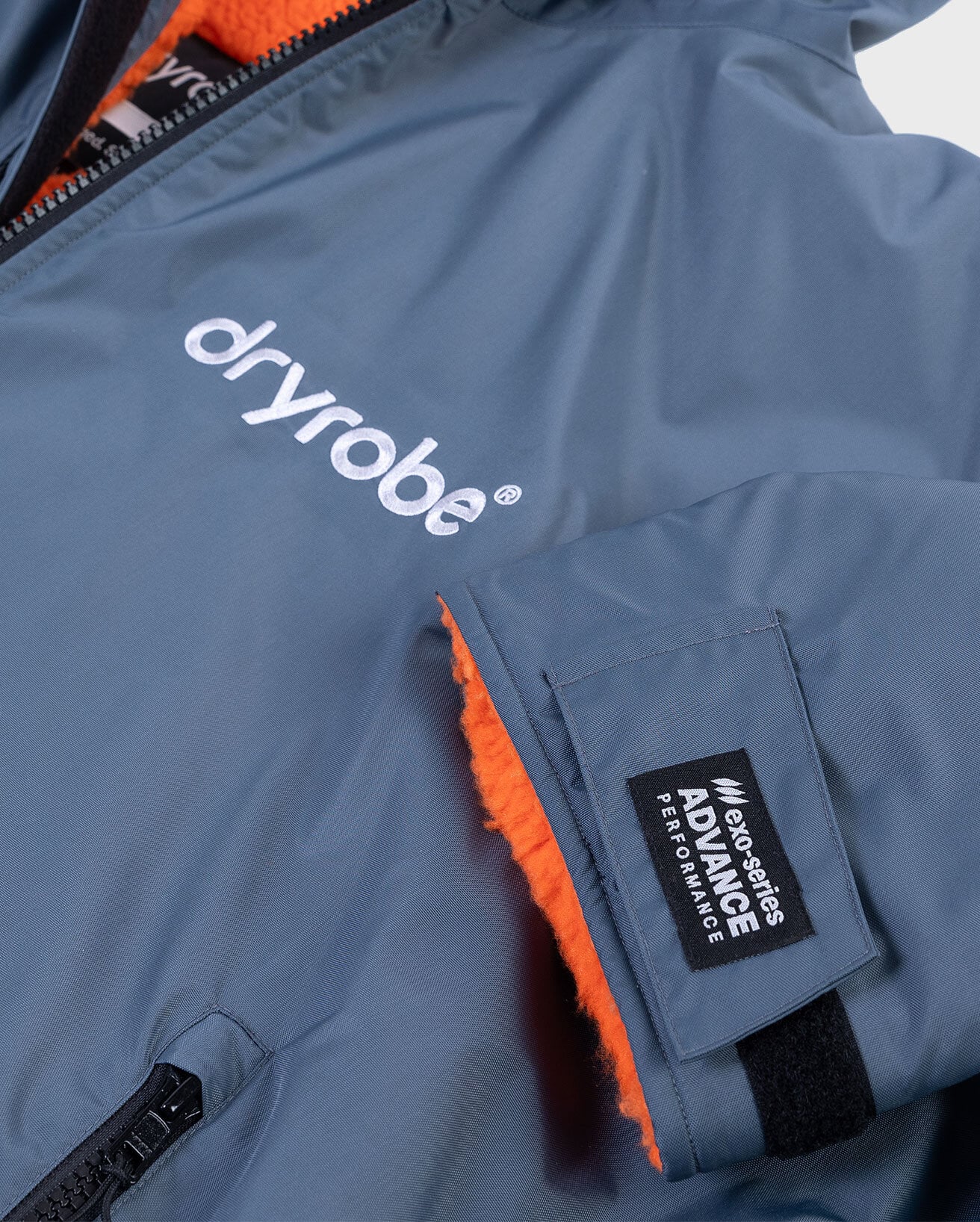 Dryrobe Advance Long Sleeve Changing Robe | Grey & Orange Dryrobe Advance Long Sleeve Changing Robe | Grey & Orange