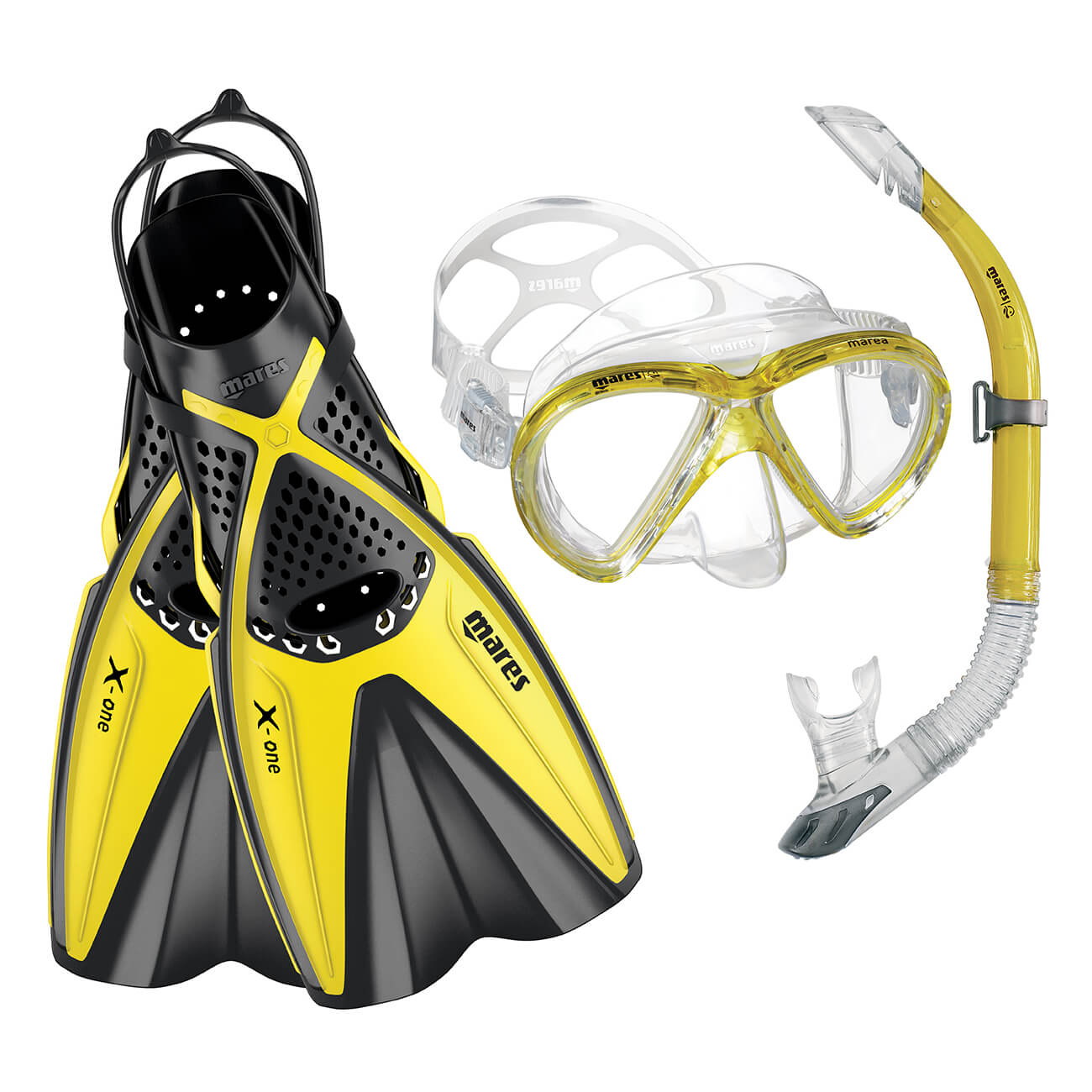 Mares Marea Mask + X-One Fins - Mask Fins + Snorkel Package Mares Marea Mask + X-One Fins - Mask Fins + Snorkel Package
