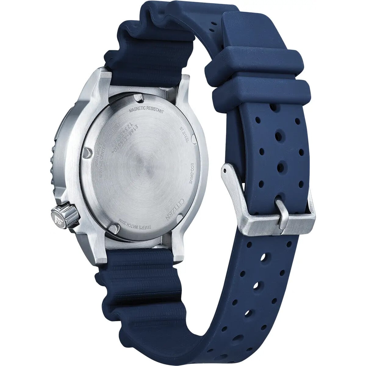 Citizen Promaster Diver Watch - Orange Face + Blue Strap BN0169-03X Citizen Promaster Diver Watch - Orange Face + Blue Strap BN0169-03X