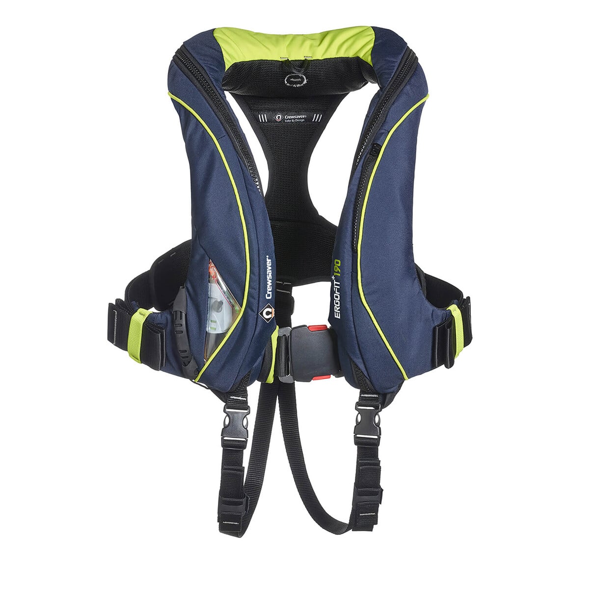Crewsaver Ergofit+ 190N Automatic Hammar Lifejacket - Harness, Hood + Light