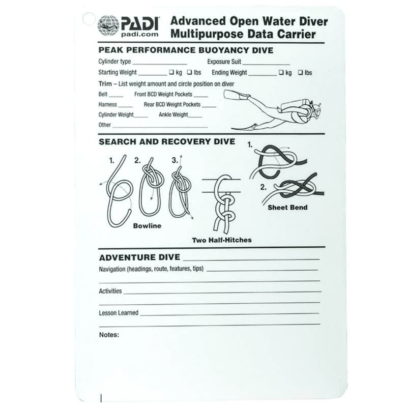 PADI Advanced Open Water Diver Crewpak SMB & Whistle PADI Advanced Open Water Diver Crewpak SMB & Whistle