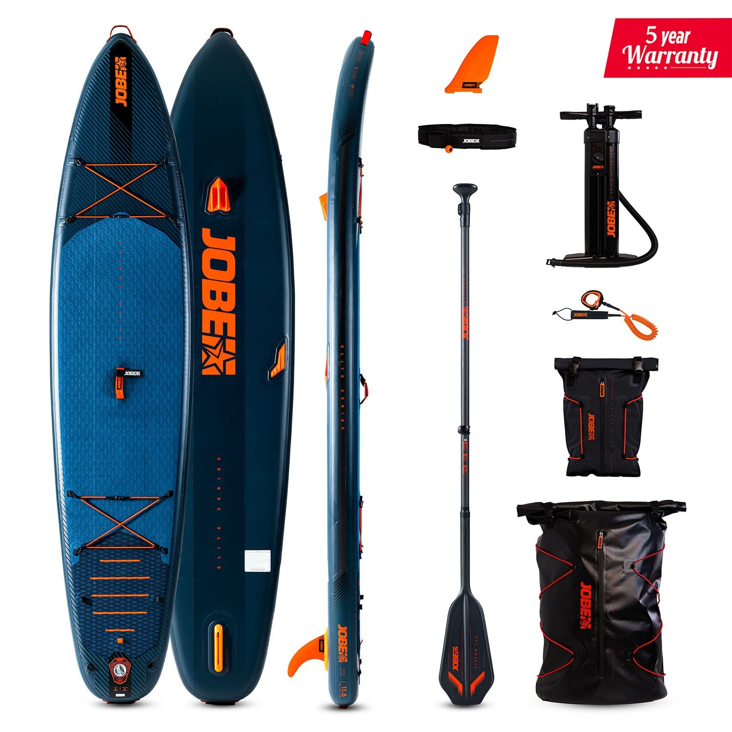 Jobe Duna Elite 11.6 Inflatable Paddle Board Package | Premium Touring SUP