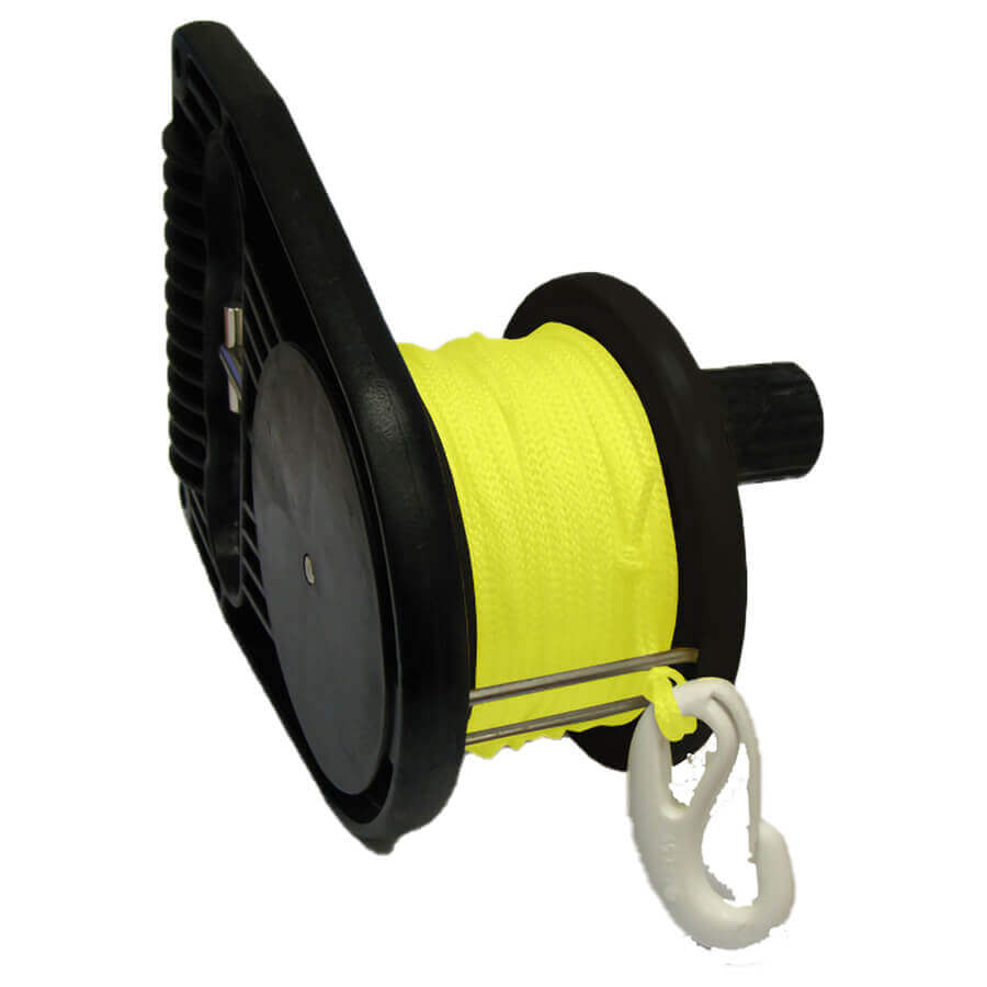 MGE Divers Tec 100 Reel - Black with 100m Of Line MGE Divers Tec 100 Reel - Black with 100m Of Line