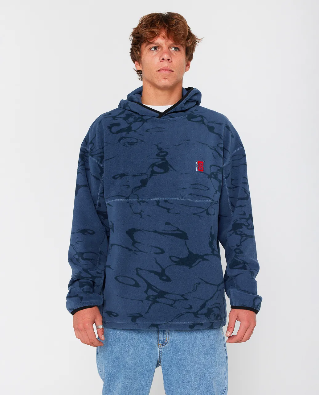 Rip Curl Mens Search Light Polar Hooded Fleece Rip Curl Mens Search Light Polar Hooded Fleece